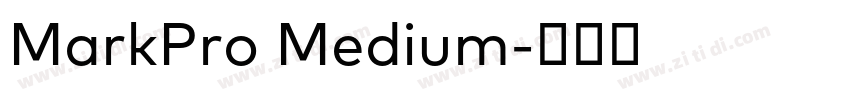 MarkPro Medium字体转换